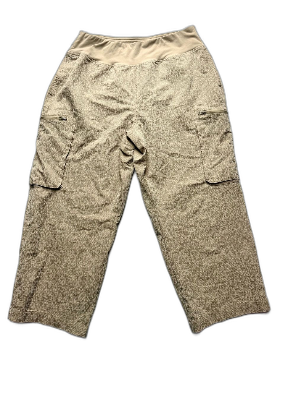 Sage Collective Women's Wide-Leg Cargo Joggers — khaki
